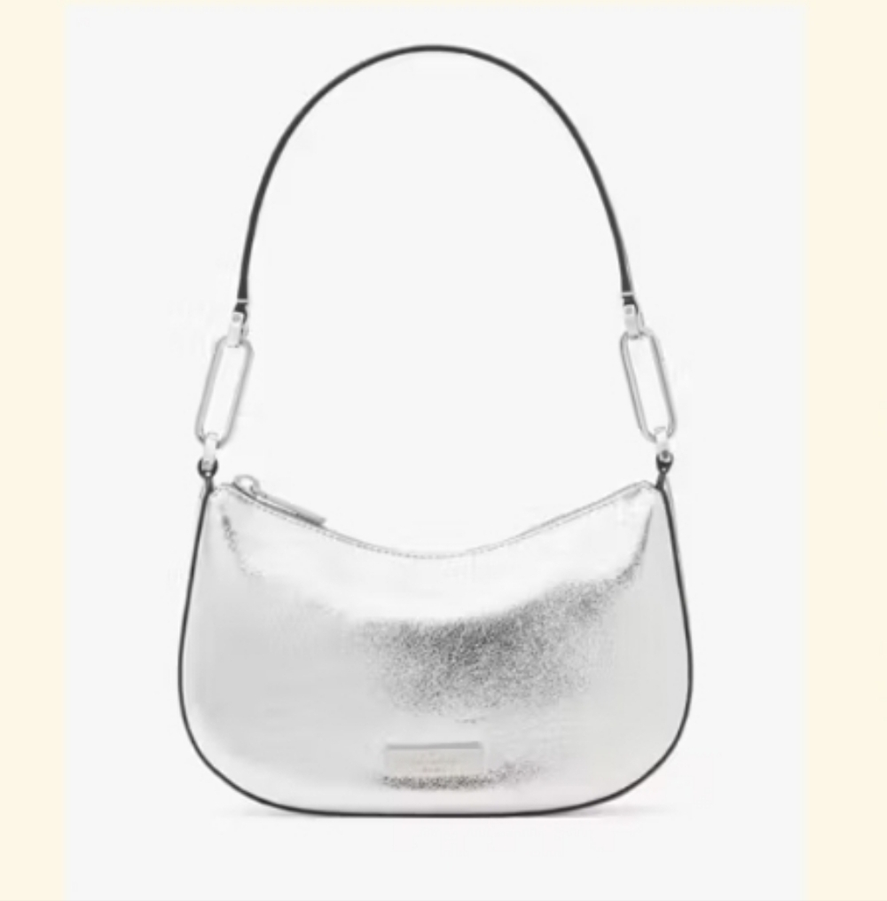 NWT Kate Spade Nina Metallic Shoulder Bag